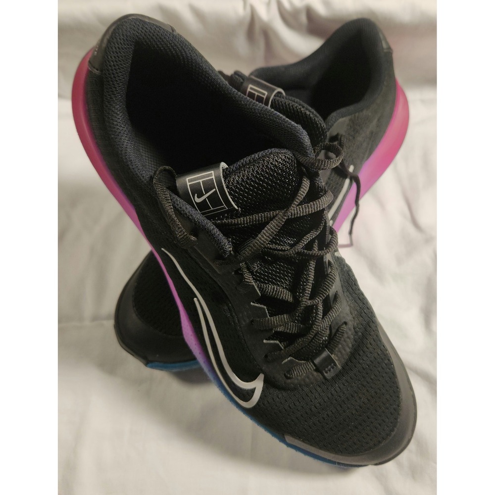 Nike Tennis Shoes Mens 11.5 Court Vapor Lite 2 Black Fuchsia FD6691-001